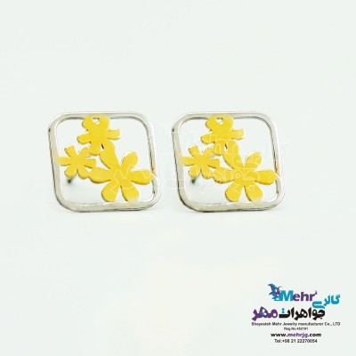 گوشواره طلا - طرح گل