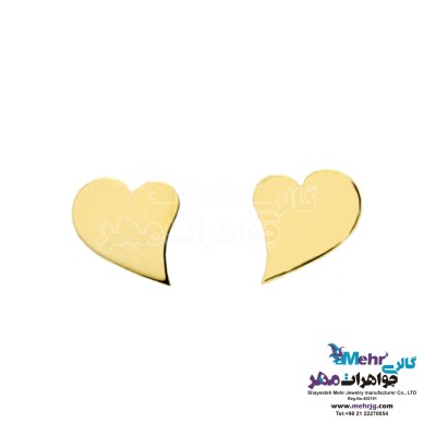 گوشواره طلا - طرح قلب