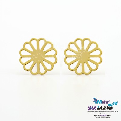 گوشواره طلا - طرح گل
