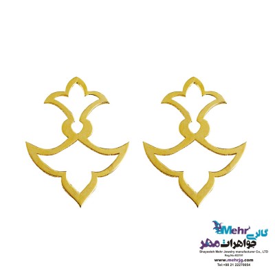 گوشواره طلا - طرح اسلیمی