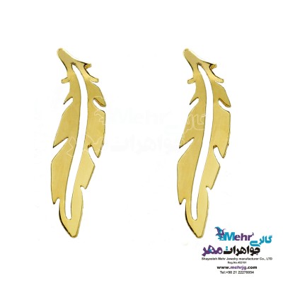 گوشواره طلا - طرح پر