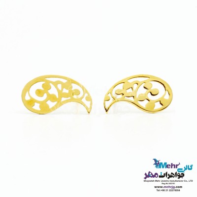 گوشواره طلا - طرح بته جقه