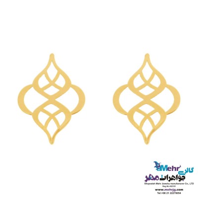 گوشواره طلا - طرح اسلیمی