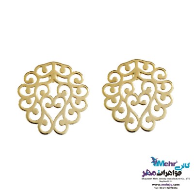 گوشواره طلا - طرح طاووس