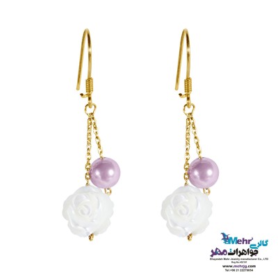 گوشواره طلا - طرح صدف