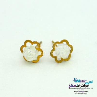 گوشواره طلا - طرح صدف