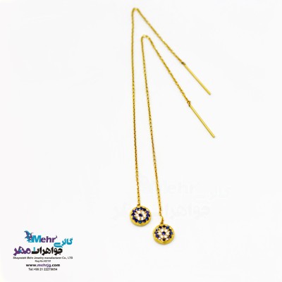 گوشواره طلا - طرح چشم نظر