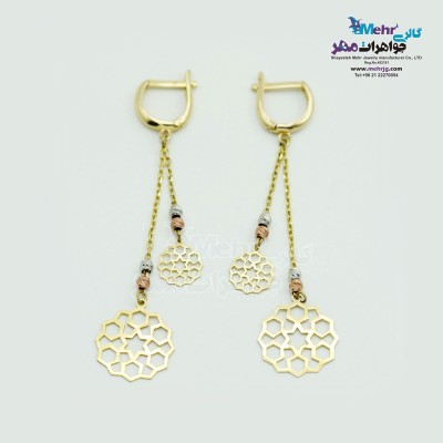گوشواره طلا - طرح اسلیمی