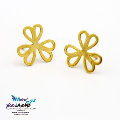 گوشواره طلا - طرح گل