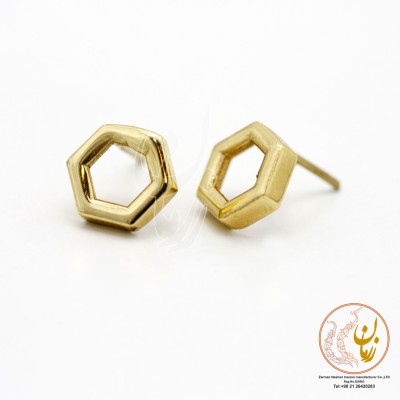 گوشواره طلا - طرح هندسی