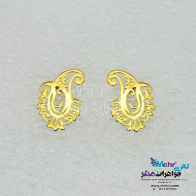 گوشواره طلا - طرح بته جقه