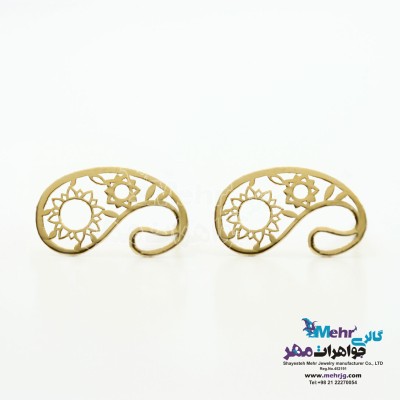 گوشواره طلا - طرح بته جقه