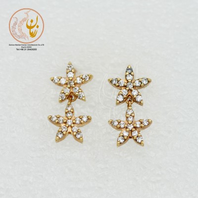 گوشواره طلا - طرح ستاره