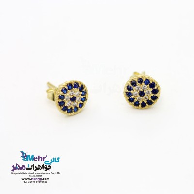 گوشواره طلا - طرح چشم نظر