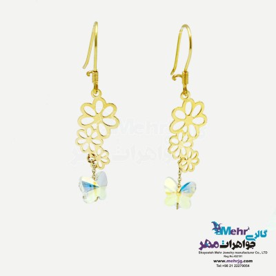 گوشواره طلا - طرح گل