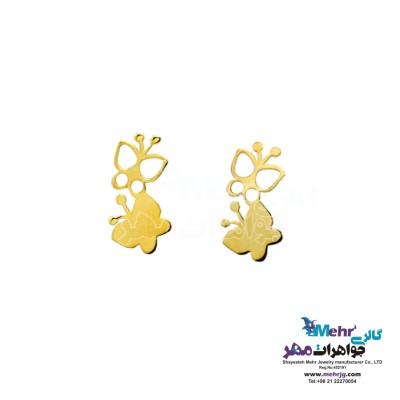 گوشواره طلا - طرح پروانه