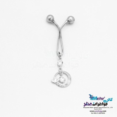 گیره شال و روسری طلا - طرح گل و پروانه