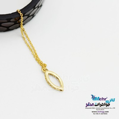 آویز ساعت طلا - طرح چشم