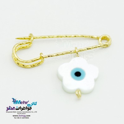 سنجاق سینه طلا - طرح چشم نظر