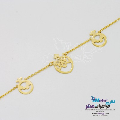 پابند طلا - طرح انار