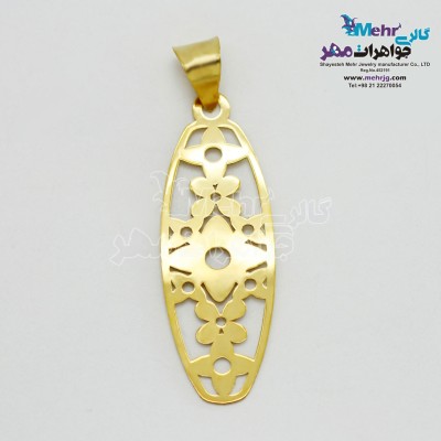 آویز طلا - طرح گل