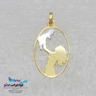 آویز طلا - طرح مادر و بچه