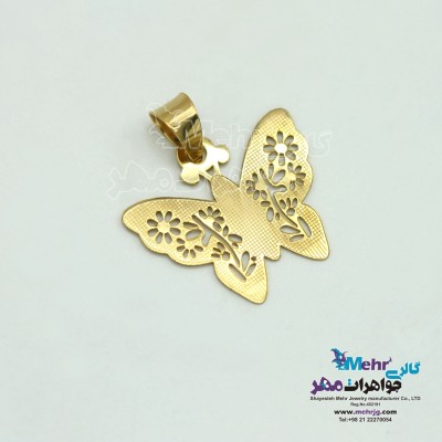 آویز طلا - طرح پروانه