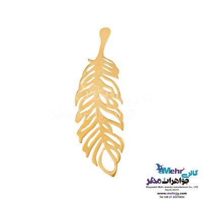 آویز طلا - طرح پر