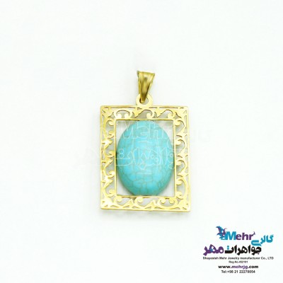 آویز طلا - طرح اسلیمی