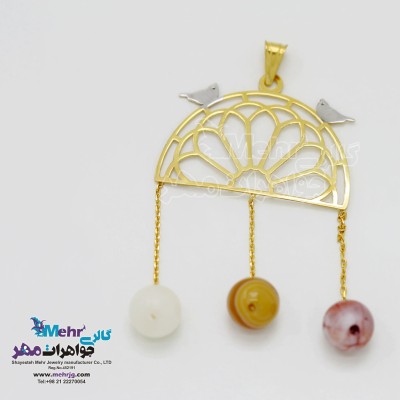 آویز طلا - طرح پنجره
