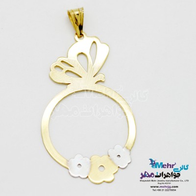 آویز طلا - طرح پروانه