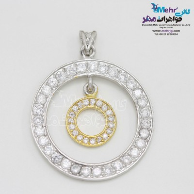 آویز طلا - طرح دایره