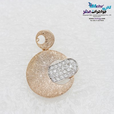 آویز طلا - طرح دایره