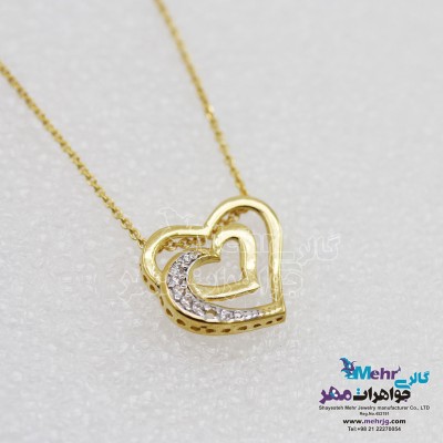 گردنبند طلا - طرح قلب