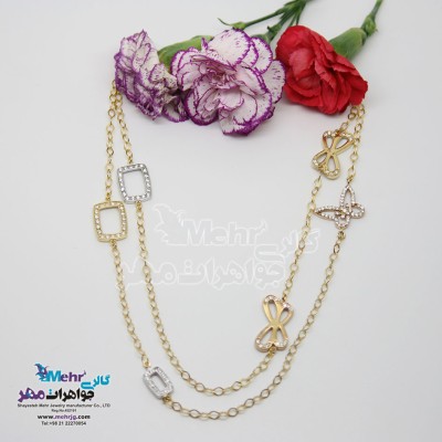 گردنبند طلا - طرح پروانه