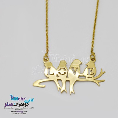گردنبند طلا - طرح پرنده