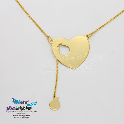 گردنبند طلا - طرح قلب