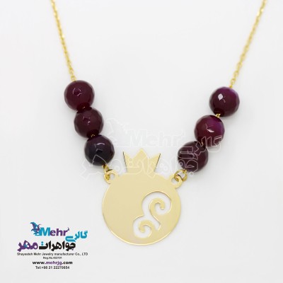 گردنبند طلا - طرح انار