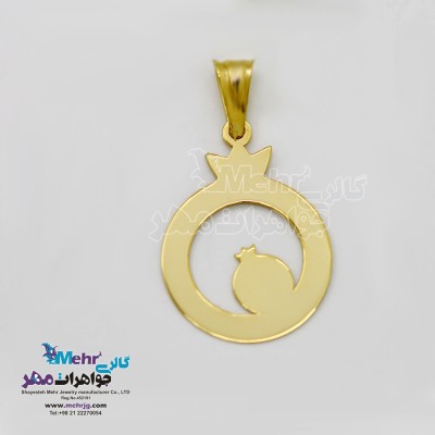 آویز طلا - طرح انار