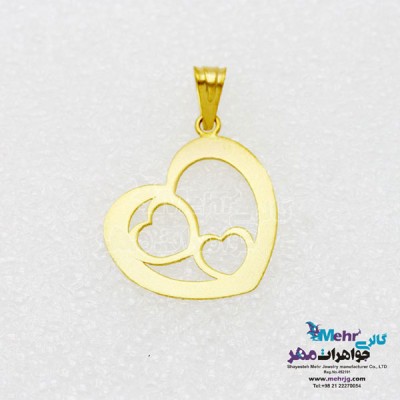 آویز طلا - طرح قلب