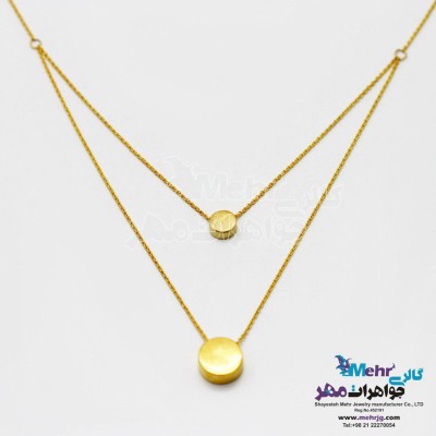 گردنبند طلا - طرح دایره