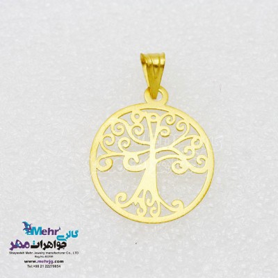 آویز طلا - طرح درخت زندگی