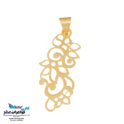 آویز طلا - طرح برگ
