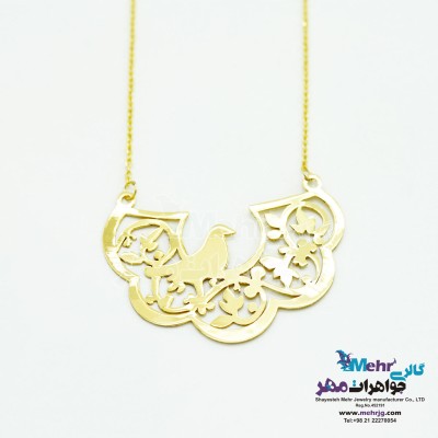 گردنبند طلا - طرح پرنده ی آزاد