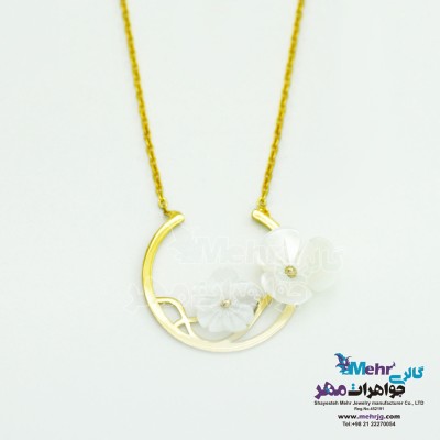 گردنبند طلا - صدف گل