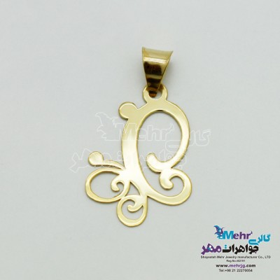 آویز طلا - طرح پروانه