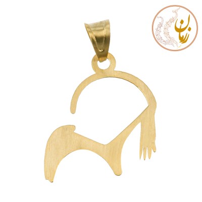 آویز طلا - طرح نقوش سفال ایران باستان
