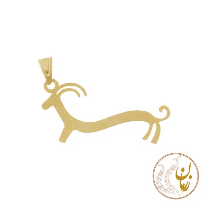 آویز طلا - طرح نقوش سفال ایران باستان