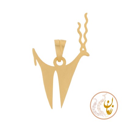 آویز طلا - طرح نقوش سفال ایران باستان
