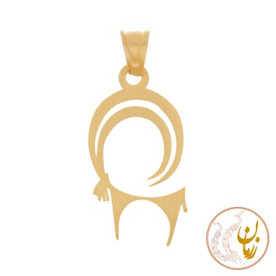 آویز طلا - طرح نقوش سفال ایران باستان